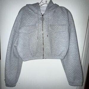 Gray Quilted Women's Jacket